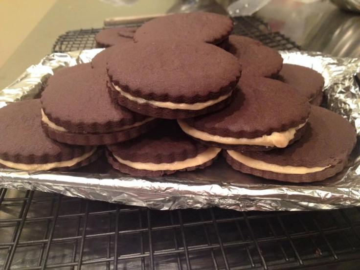Chocolate Peanut Butter Sandwich Cookies